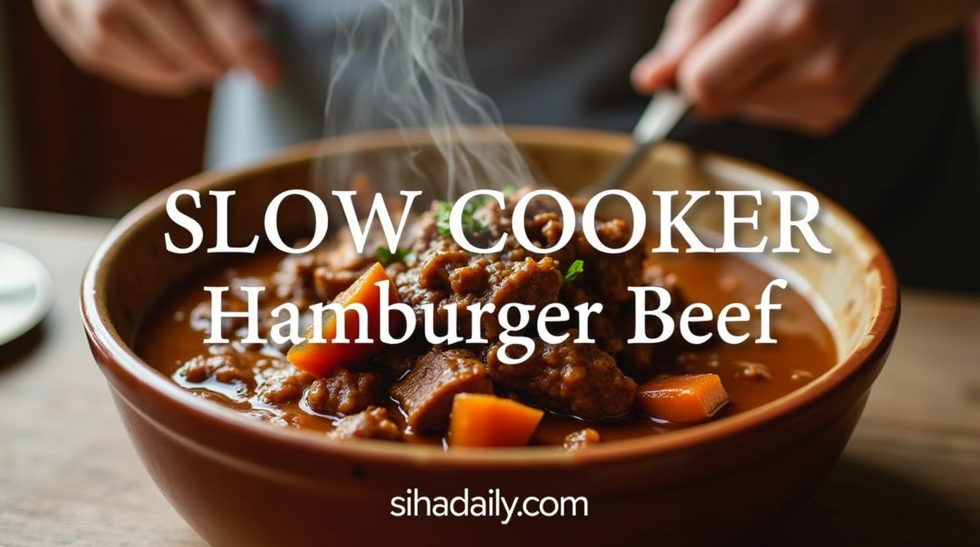 Slow Cooker Hamburger Beef